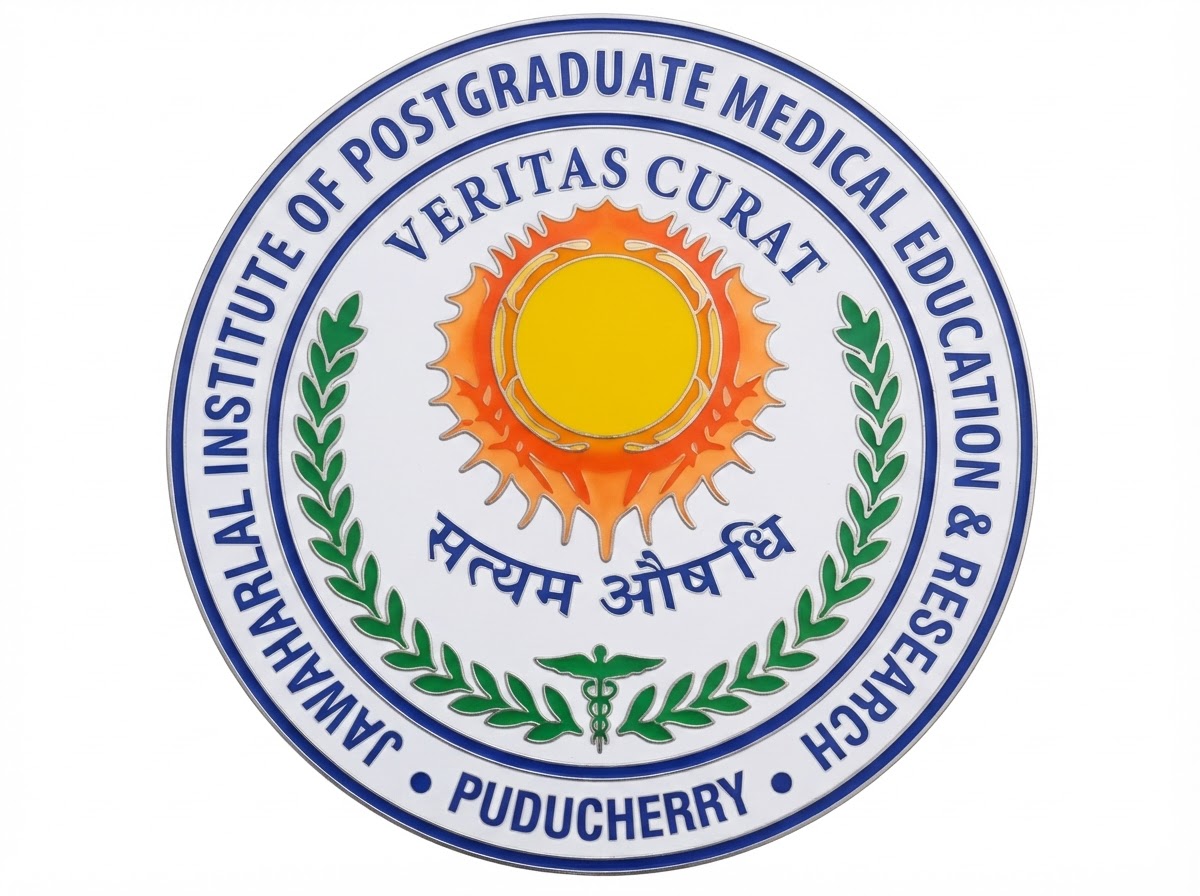 Jawaharlal Institute of Postgraduate Medical Education and Research Puducherry logo